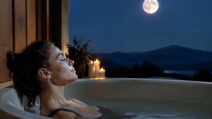 Moon bath: a mindful ritual for relaxation, sleep, and energy